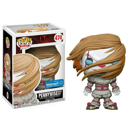 Funko Pop! Movies IT Pennywise with Wig #474 Walmart Exclusive