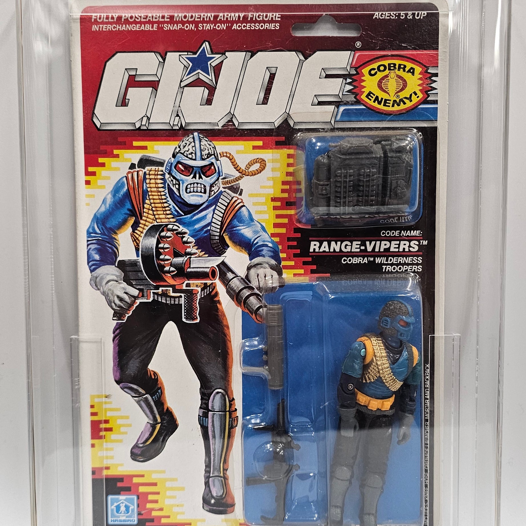 Hasbro G.I. Joe Vintage 1989  Name: Range-Vipers 32 Back Punched Card