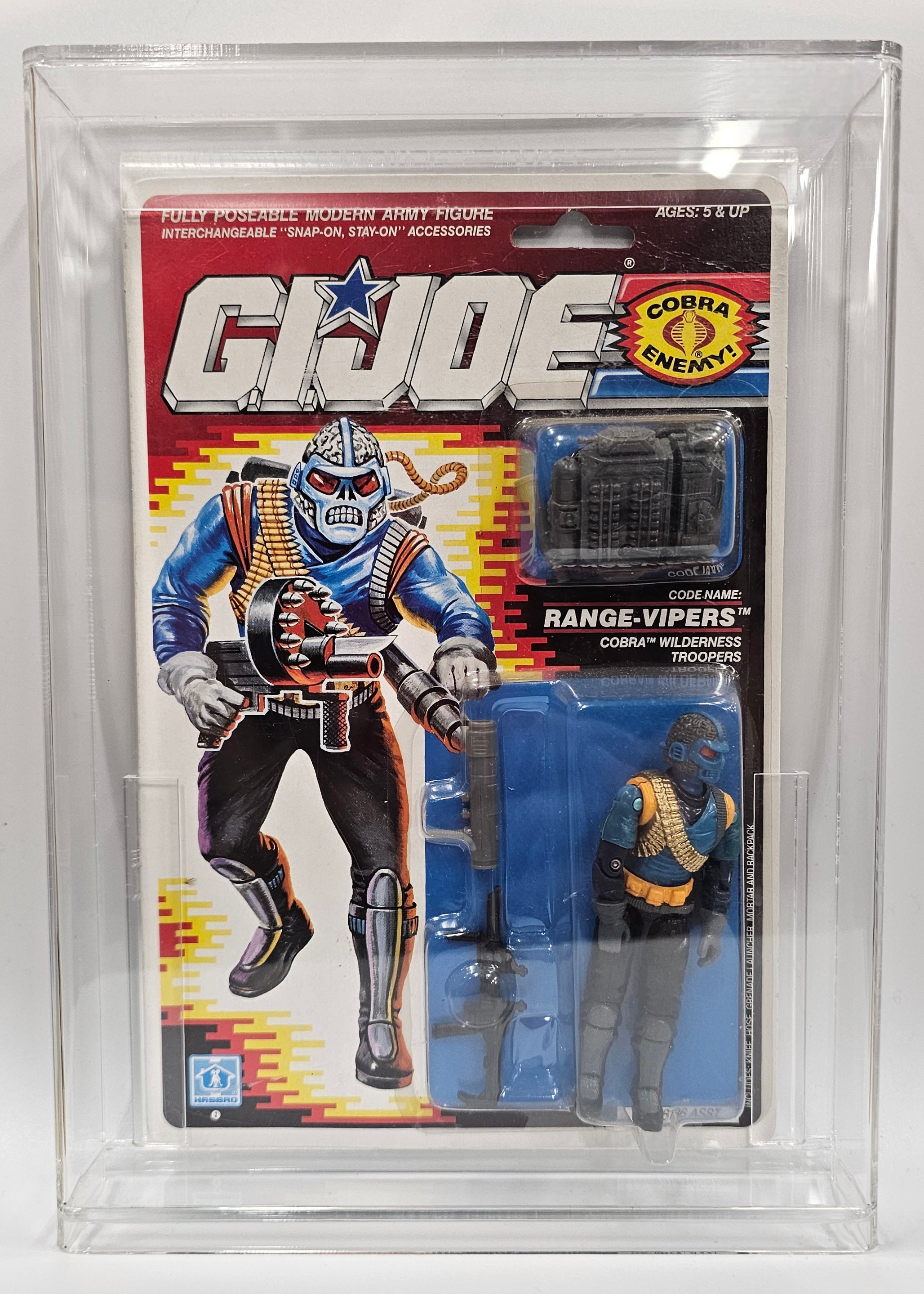 Hasbro G.I. Joe Vintage 1989  Name: Range-Vipers 32 Back Punched Card