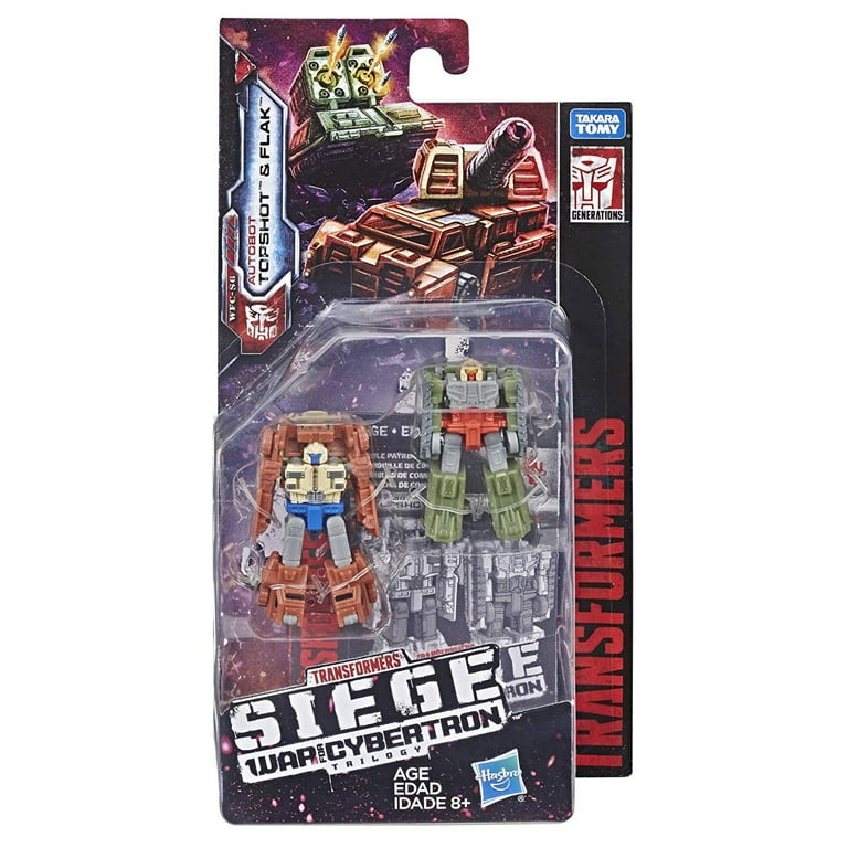 Hasbro Transformers Seige War for Cybertron Trilogy Topshot & Flak Action Figure 2-Pack