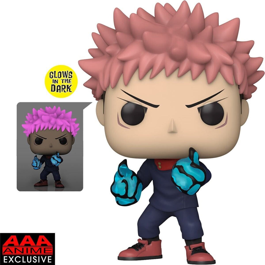 Funko POP! Animation Jujutsu Kaisen Yuji Itadori #1376 Glow In The Dark AAA Anime Exclusive