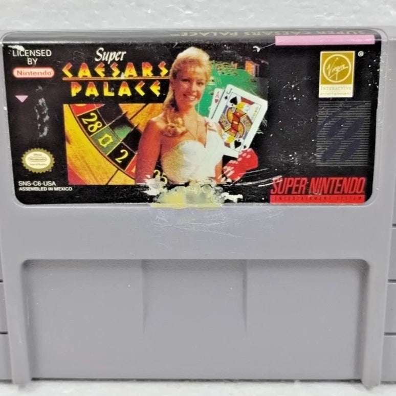 Super Nintendo Super Ceasar's Palace Video Game