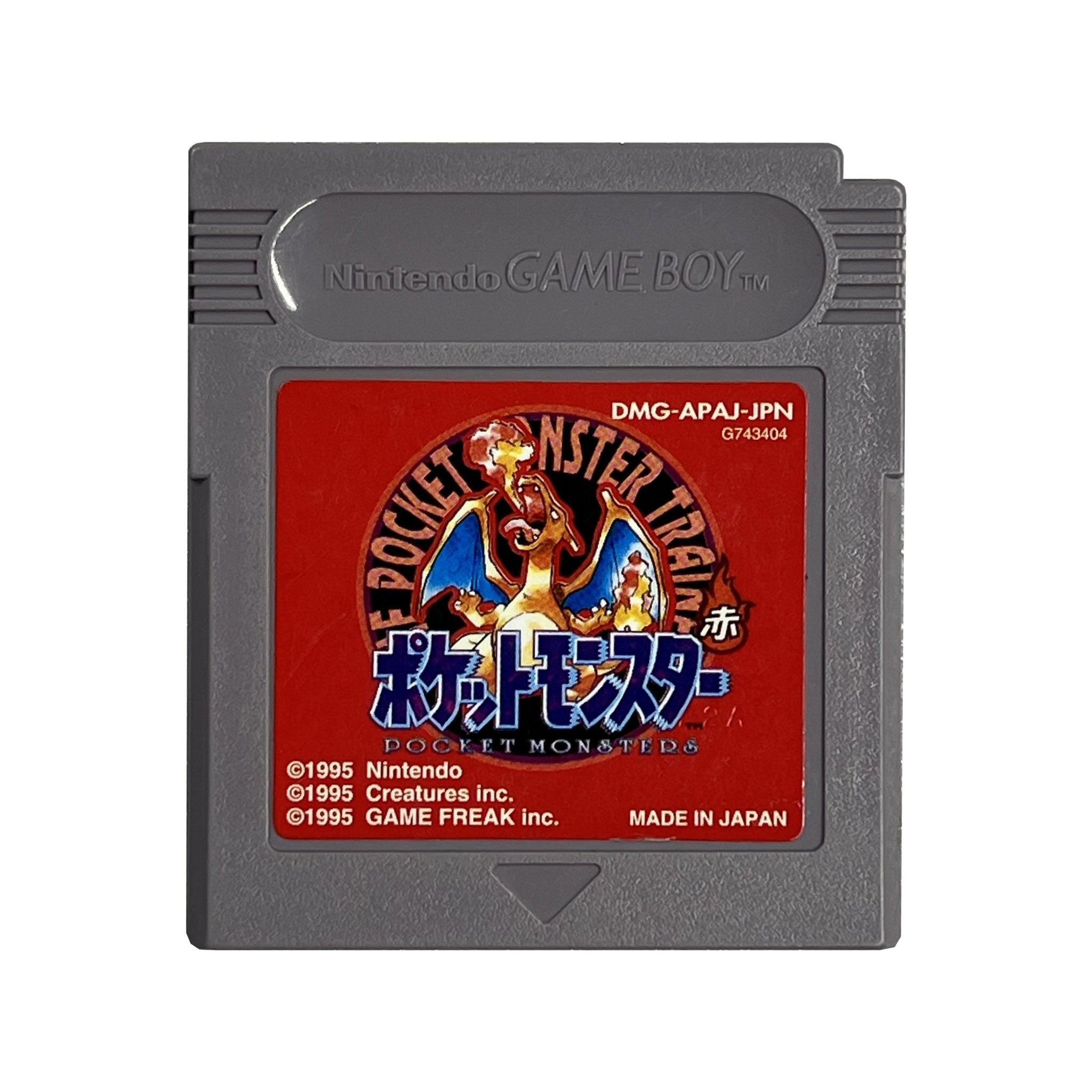 Japanese Nintendo Game Boy Pokémon Red Video Game (Loose)