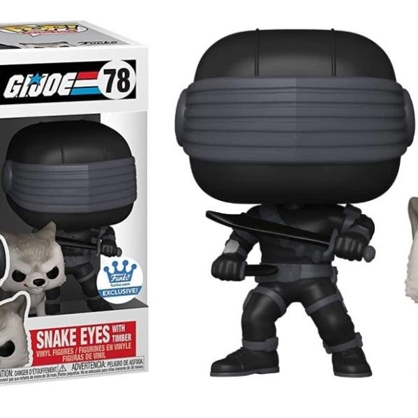 Funko Pop! Retro Toys G.I. Joe Snake Eyes with Timber #76 Funko Shop Exclusive