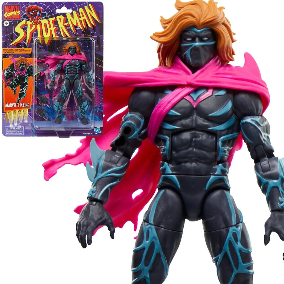 Hasbro Marvel Legends Retro Series Spider-Man Marvel's Kaine Action Figure