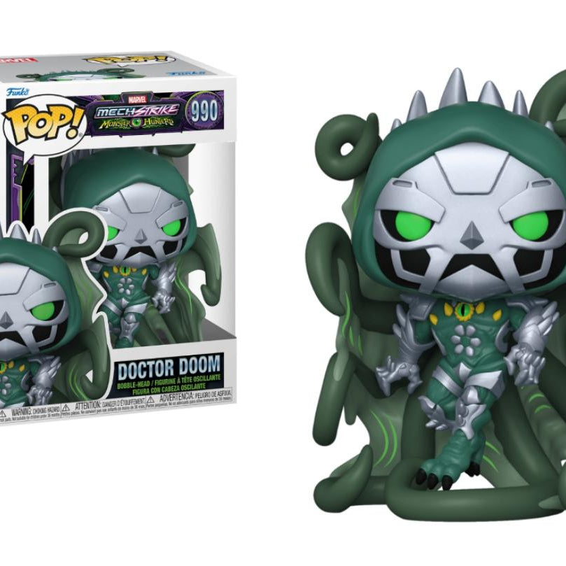 Funko Pop Marvel Mech Strike Monster Hunters Doctor Doom #990