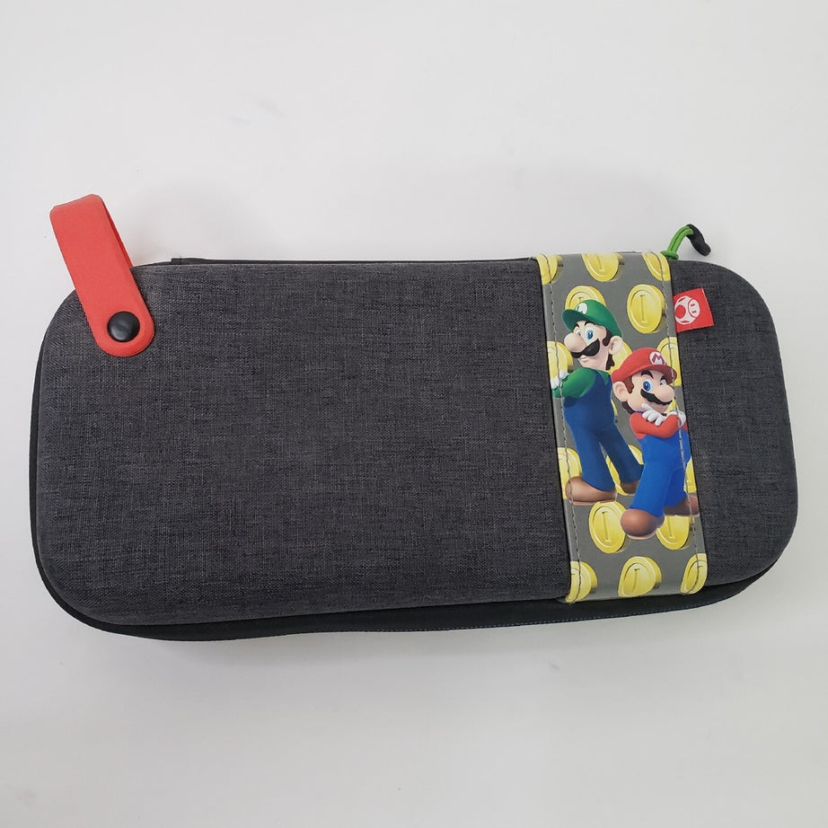 PDP Gaming Nintendo Switch Deluxe Travel Case (Mario and Luigi Coin Edition)