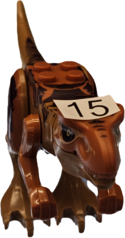 Dinosaur Brown Dinosaur #1 Mini Block Figure