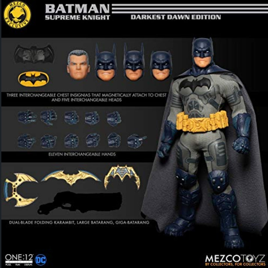 Mezco Toyz One:12 Collective DC Comics Batman Supreme Knight Darkest Dawn Edition Mezco Exclusive Statuette