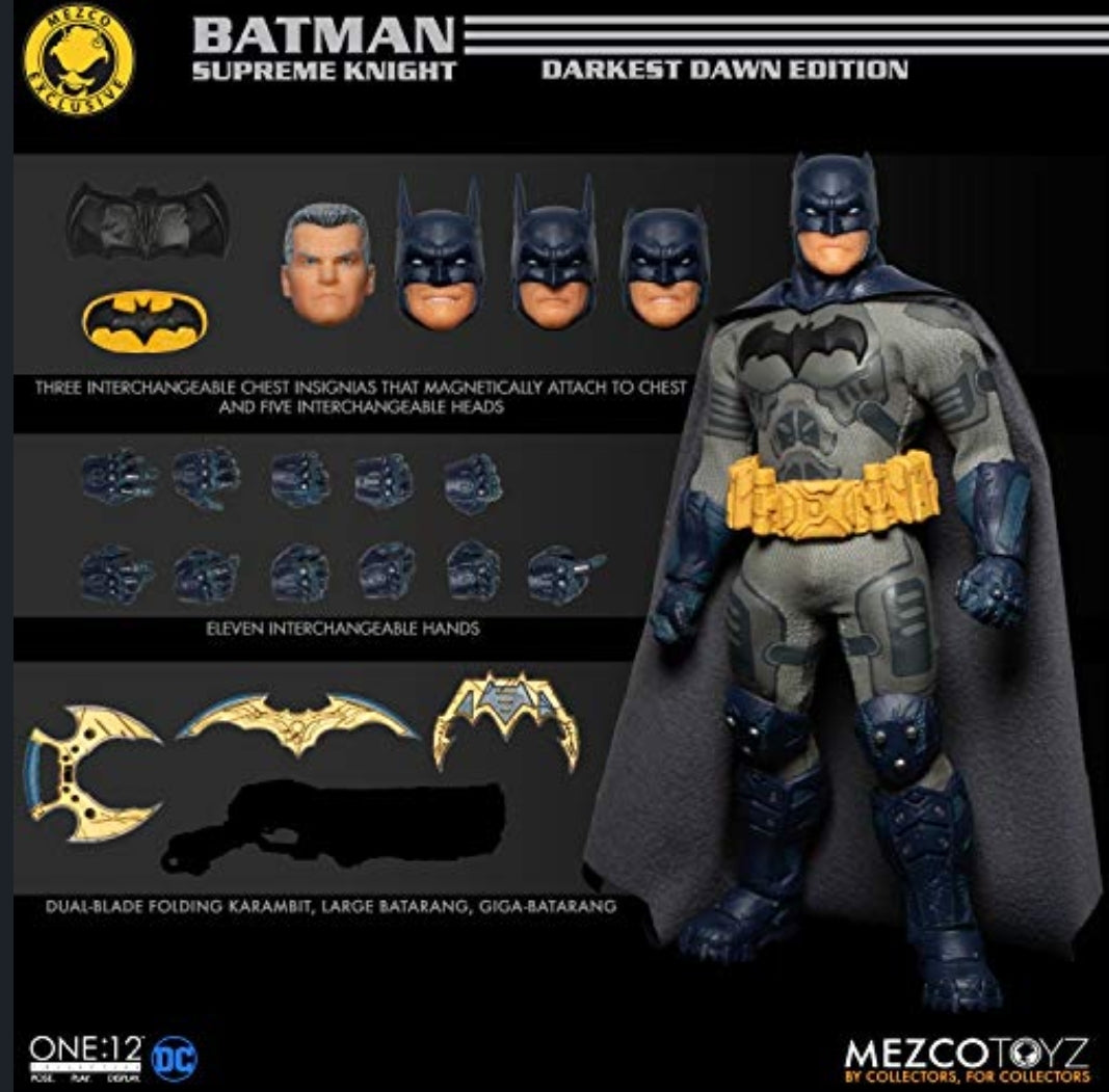 Mezco Toyz One:12 Collective DC Comics Batman Supreme Knight Darkest Dawn Edition Mezco Exclusive Statuette