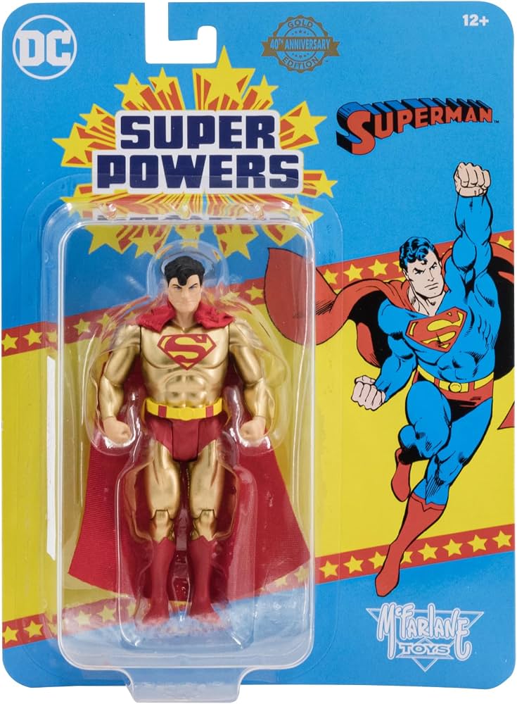 McFarlane Toys Super Powers Collections Superman 40th Anniversary (Gold Variant) Action Figure