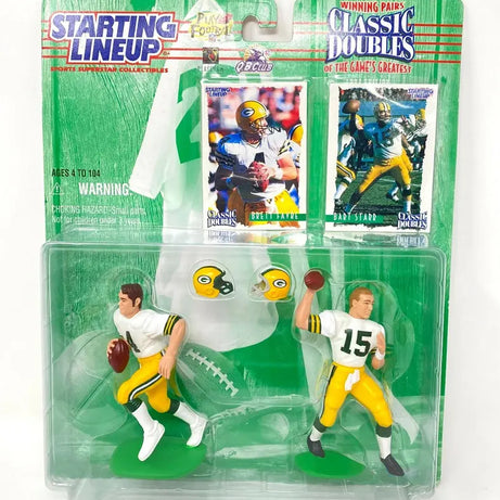 Kenner NFL Starting Lineup Classic Doubles Green Bay Packers Bret Favre & Bart Starr Action Figure 2-Pack