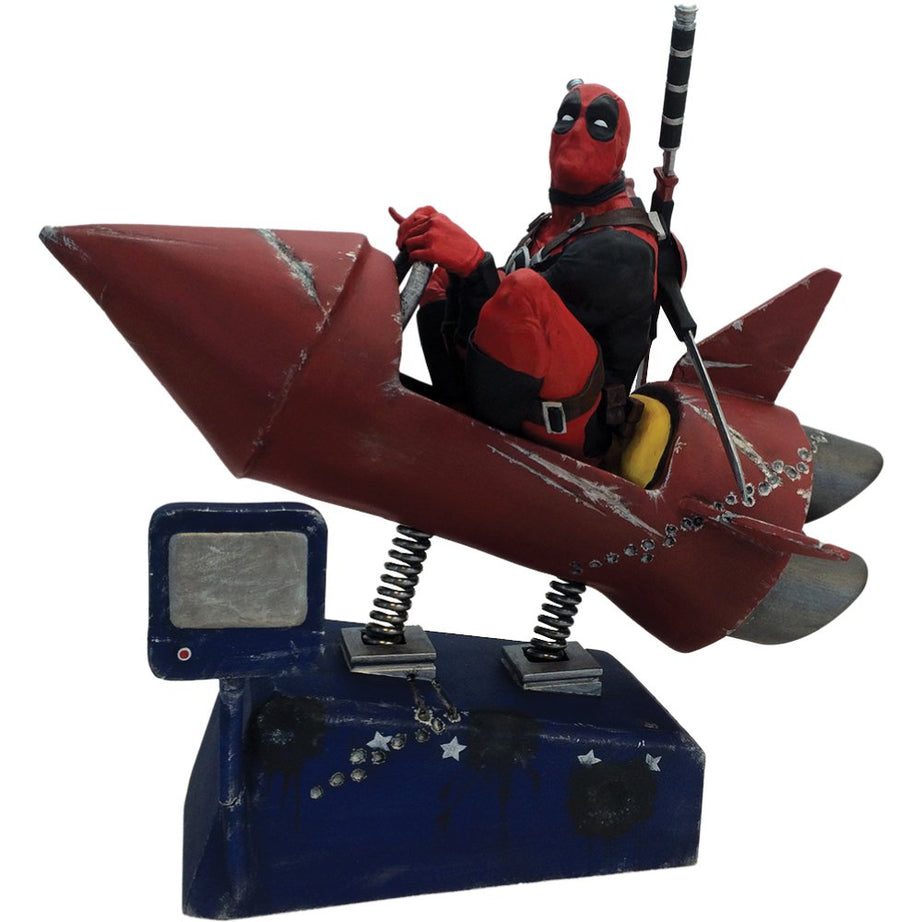 Factory Entertainment Marvel Deadpool RocketRide Premium Art Statue