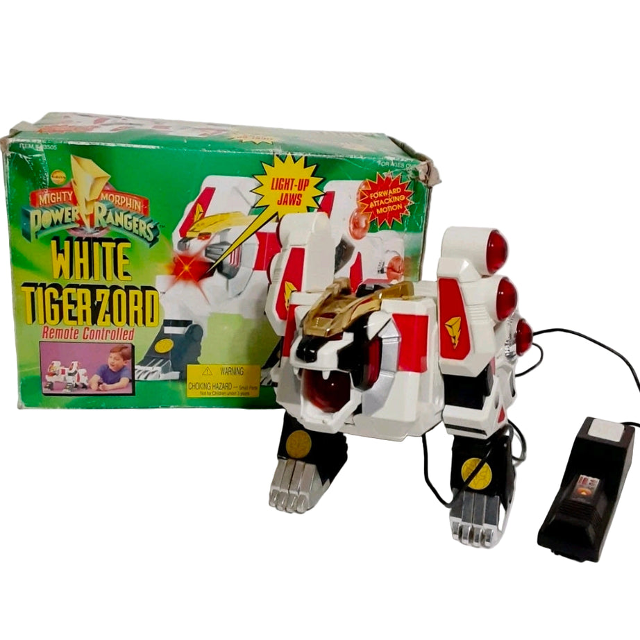 Bandai Mighty Morphin Power Rangers Remote Controlled White Tiger Zord