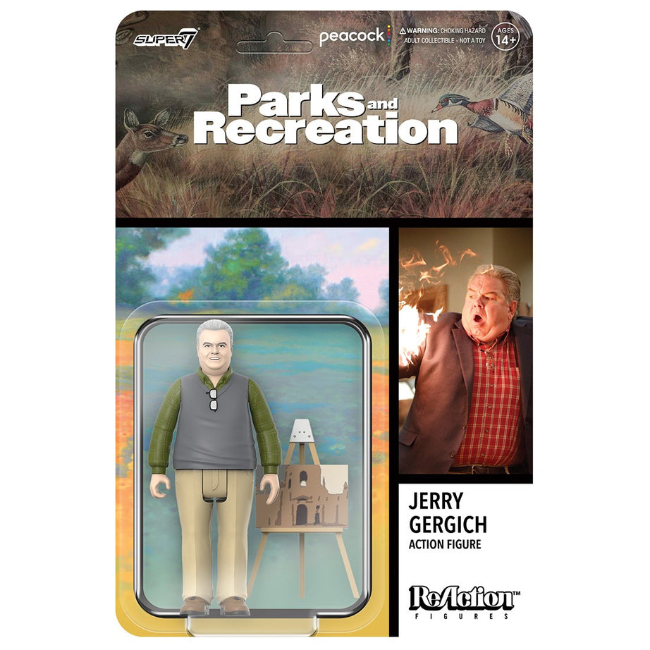 Super7 ReAction Figures Parks and Recreation Jerry Gergich Action Figure