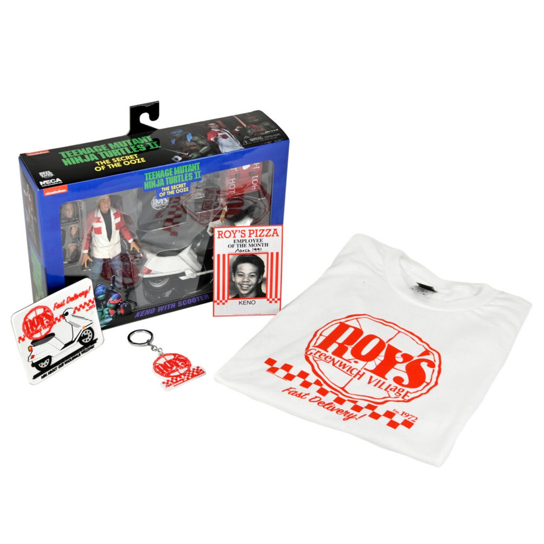 Neca Nickelodeon Teenage Mutant Ninja Turtles II: Secret of the Ooze Roy's Pizza Bundle Box SDCC 2023