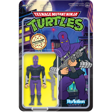 Super7 ReAction Figures Nickelodeon Teenage Mutant Ninja Turtles Foot Soldier (Cartoon) Action Figure