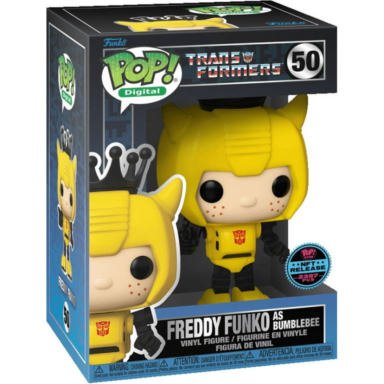 Funko Pop! Digital Transformers Freddy Funko as Bumblebee #50 NFT Release 2397 PCS