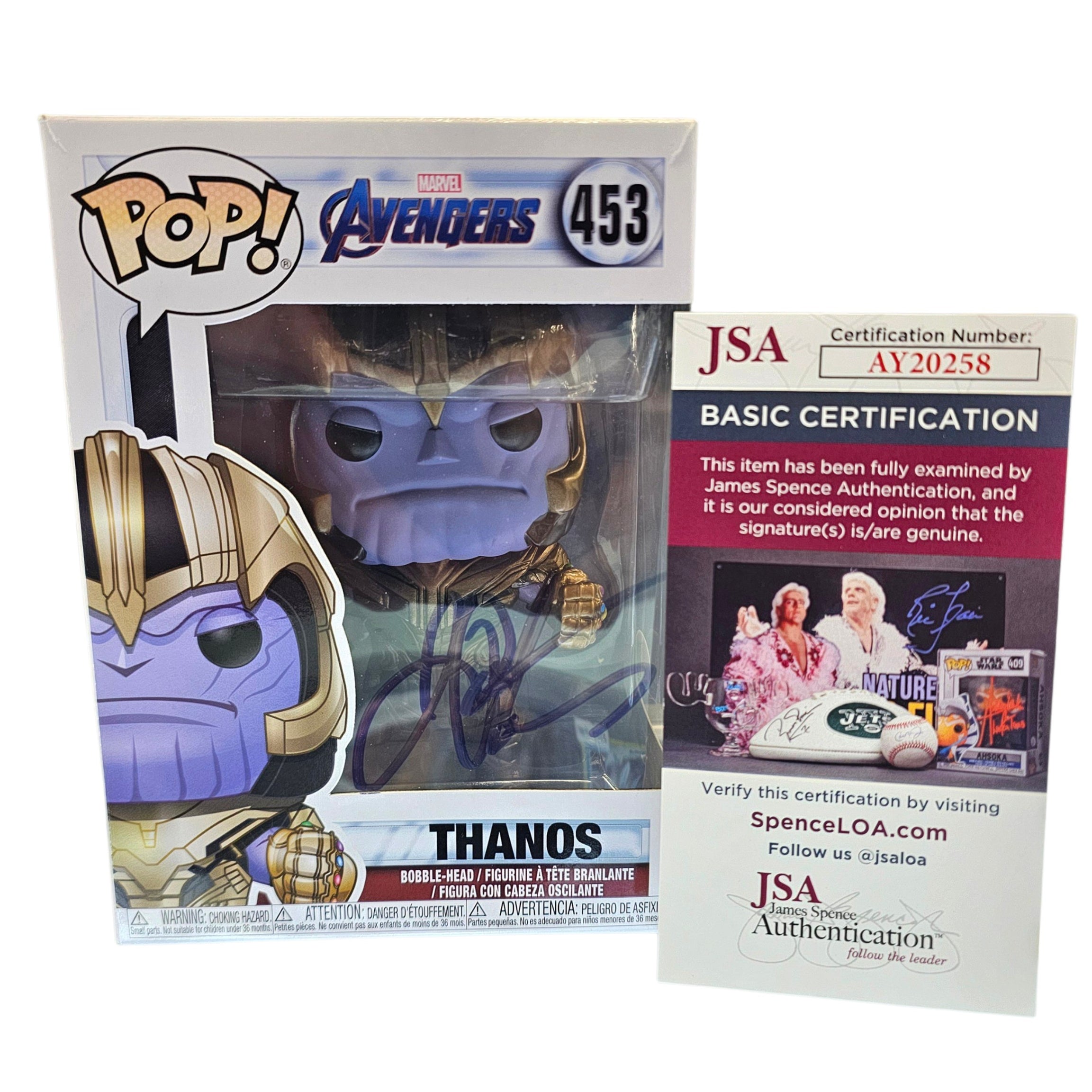 (SIGNED) Funko Pop! Marvel Avengers Thanos #453
