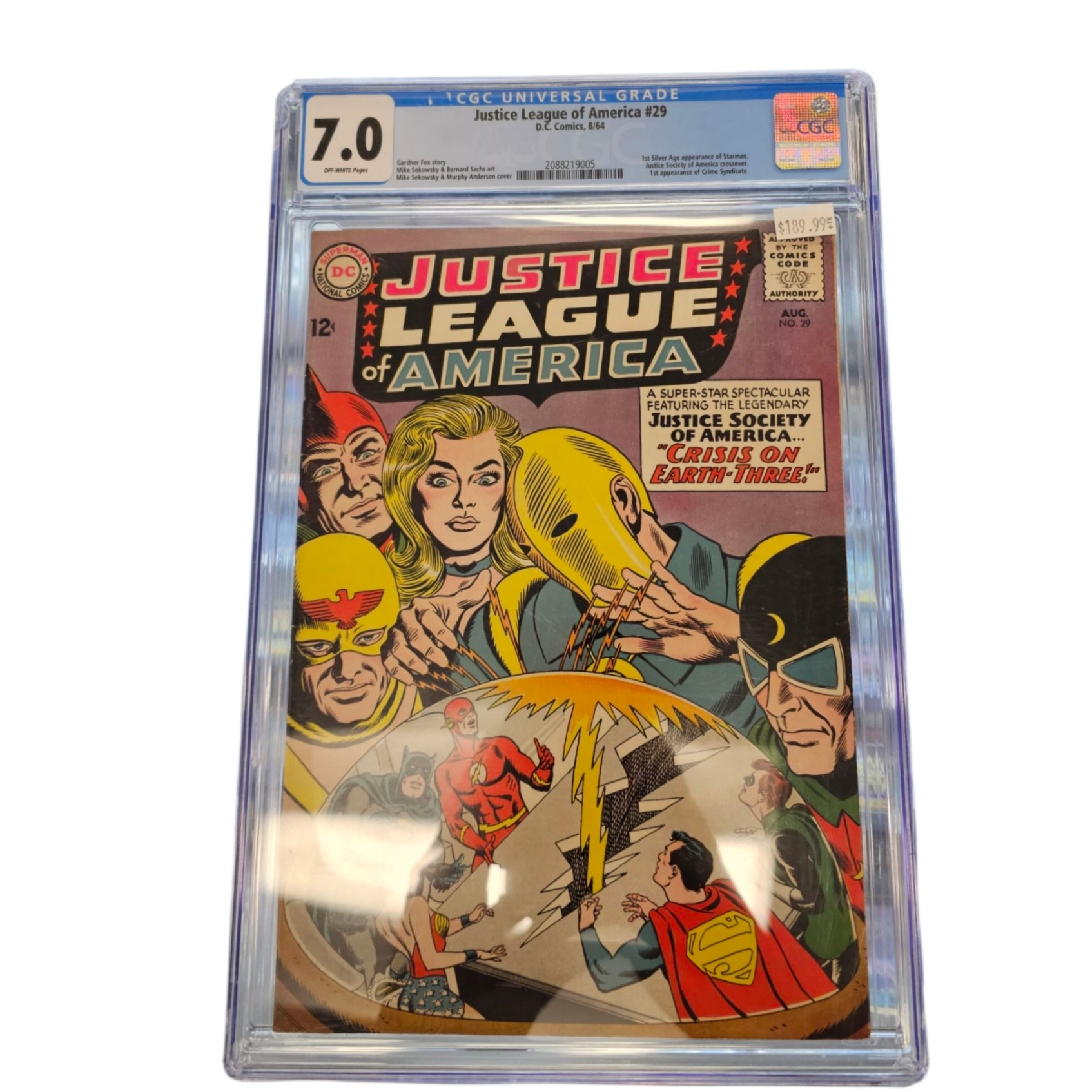 CGC Graded 7.0 DC Comics Justice League America #29