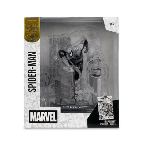 McFarlane Toys Gold Label Marvel Spider-Man Issue #6 Black & White 1:10th Statue