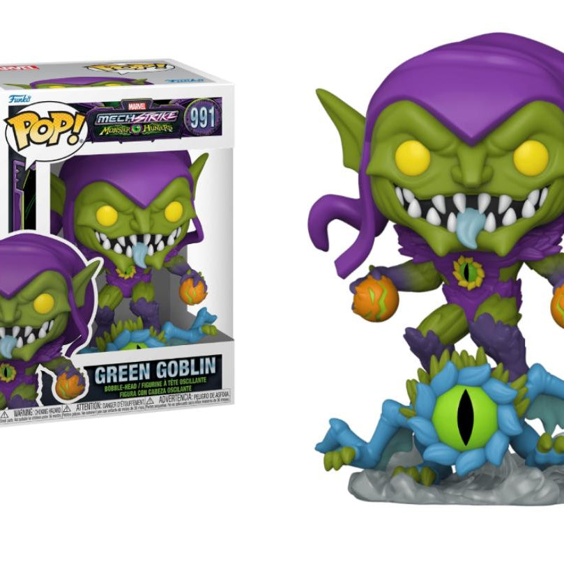 Funko Pop Marvel Mech Strike Monster Hunters Green Goblin #991