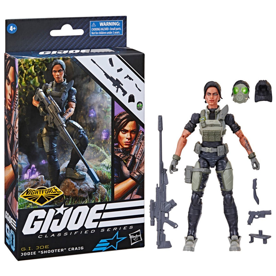 Hasbro G.I. Joe Classified Series G.I. Joe Nightforce Jodie "Shooter" Craig Action Figure