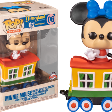 Funko Pop! Disney Disneyland Resort 65th Anniversary Minnie Mouse On The Casey Jr. Circus Train Attraction #06 Amazon Exclusive Special Edition Sticker