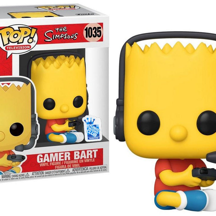 Funko Pop! Television The Simpsons Gamer Bart #1035 Funko Insider Club Exclusive