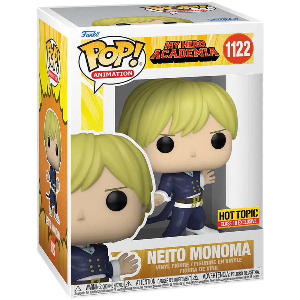 Funko Pop! Animation My Hero Academia Neito Monoma #1122 Hot Topic Class 1B Exclusive