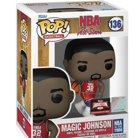 Funko Pop! Basketball NBA All-Stars Magic Johnson #136 Targetcon Exclusive