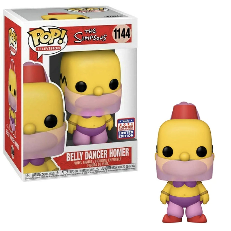 Funko Pop! Television The Simpsons Belly Dancer Homer #1144 Funko Summer Convention 2021