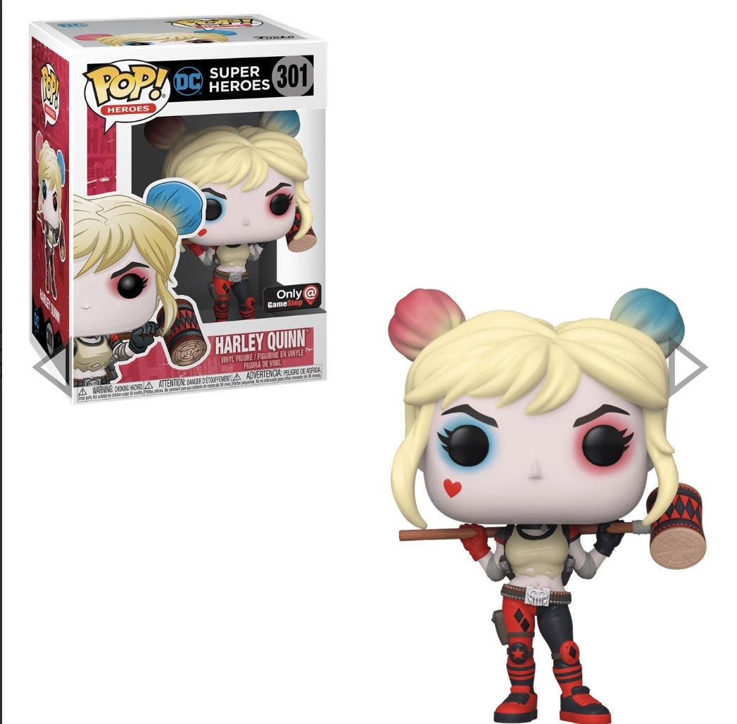 Funko Pop! Heroes DC Superheroes Harley Quinn #301 Gamestop Exclusive