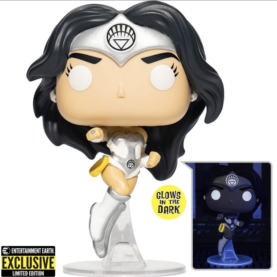 Funko Pop! Heroes 80th Anniversary Wonder Woman #423 Glow In The Dark Entertainment Earth Exclusive