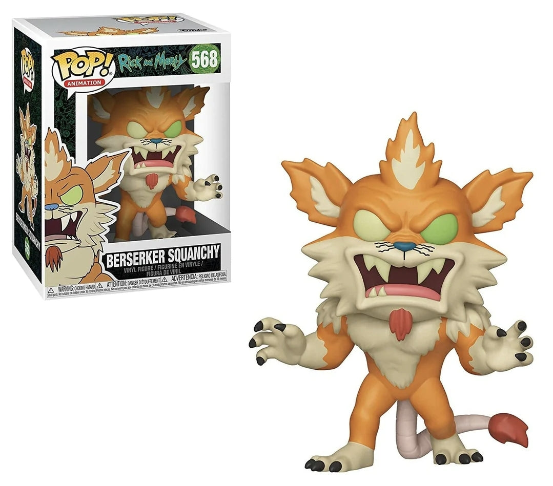Funko Pop! Animation Rick and Morty Berserker Squanchy #568 (DMG)
