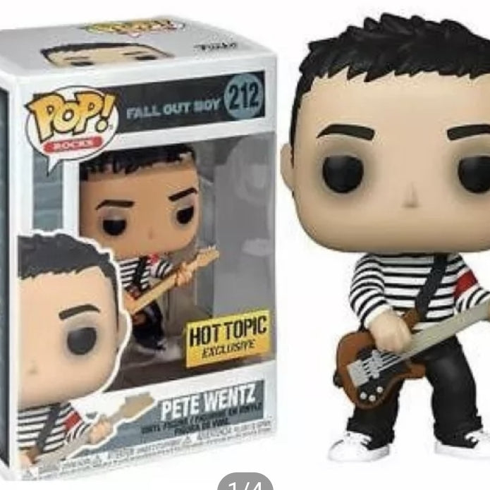 Funko Pop! Rocks Fall Out Boy Pete Wentz #212 Hot Topic Exclusive