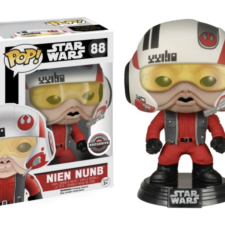 Funko Pop! Star Wars The Force Awakens Nien Nunb #88 Gamestop Exclusive
