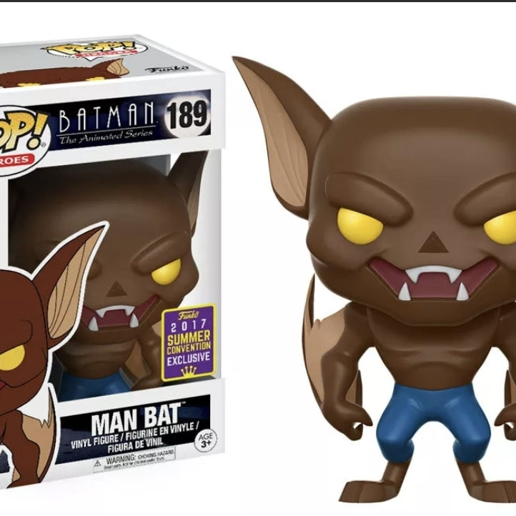 Funko Pop! Heroes Batman The Animated Series Man Bat #189 Funko Summer Convention 2017 Exclusive