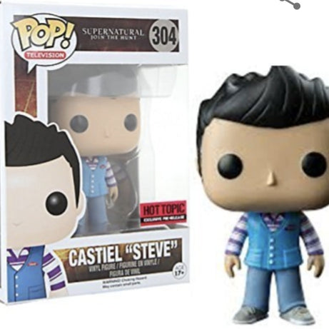 Funko Pop! Television Supernatural Castiel "Steve"  #304 Hot Topic Exclusive
