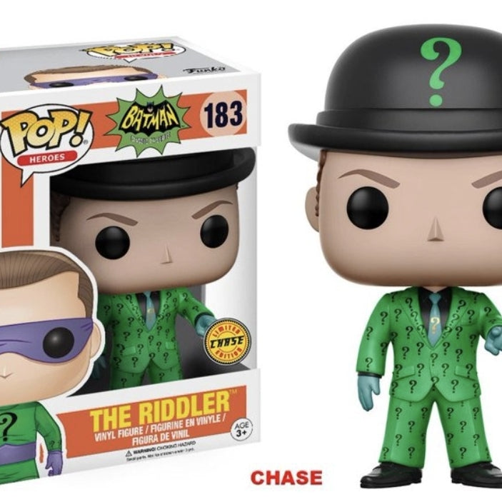 Funko Pop! Heroes Batman The Classic TV Series The Riddler #183 Chase Edition