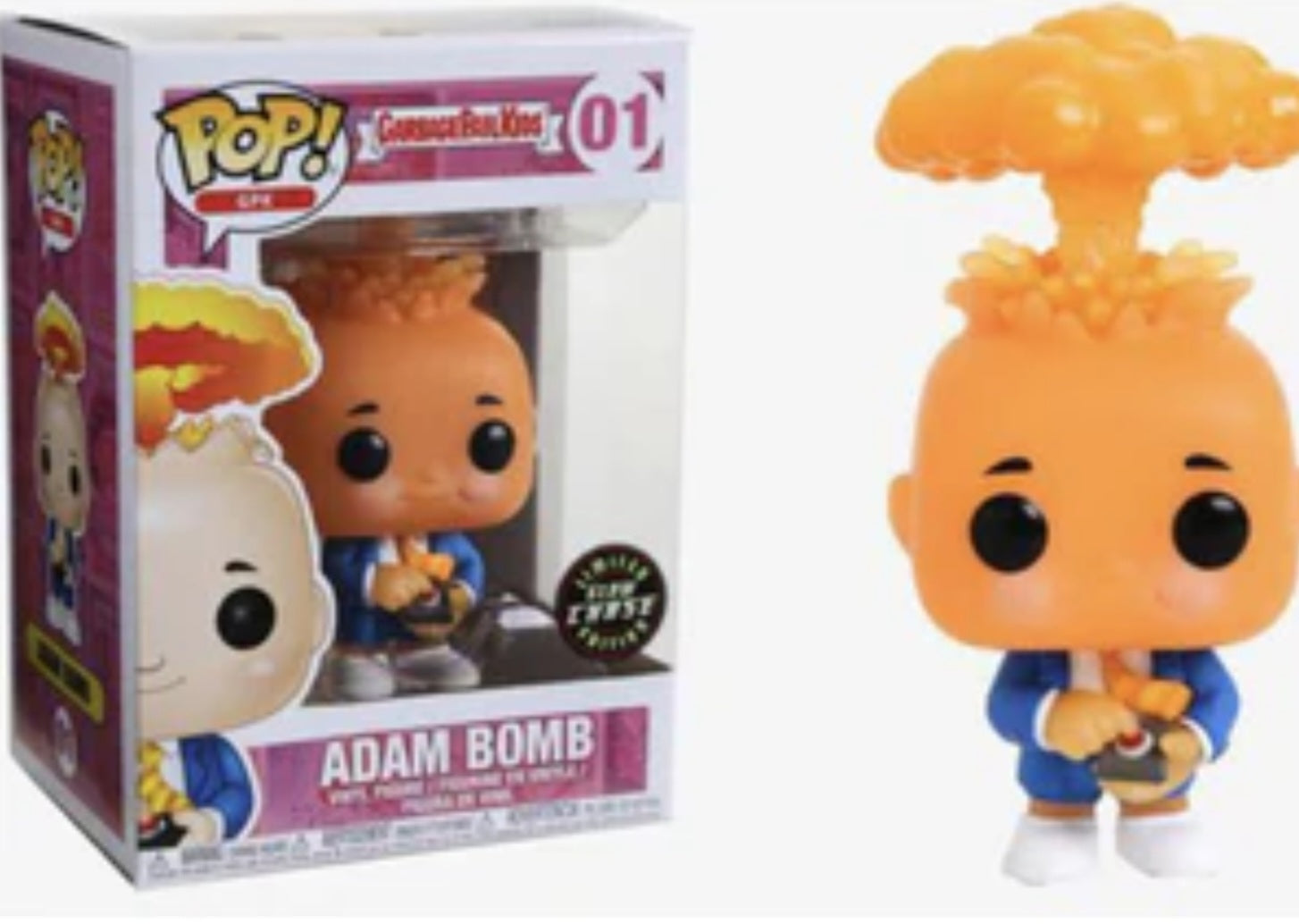 Funko Pop! GPK Garbage Pail Kids Adam Bomb #01 Glow in the Dark Chase