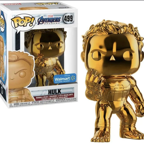 Funko Pop! Marvel Avengers Endgame Hulk (Orange Chrome) #499 Walmart Exclusive