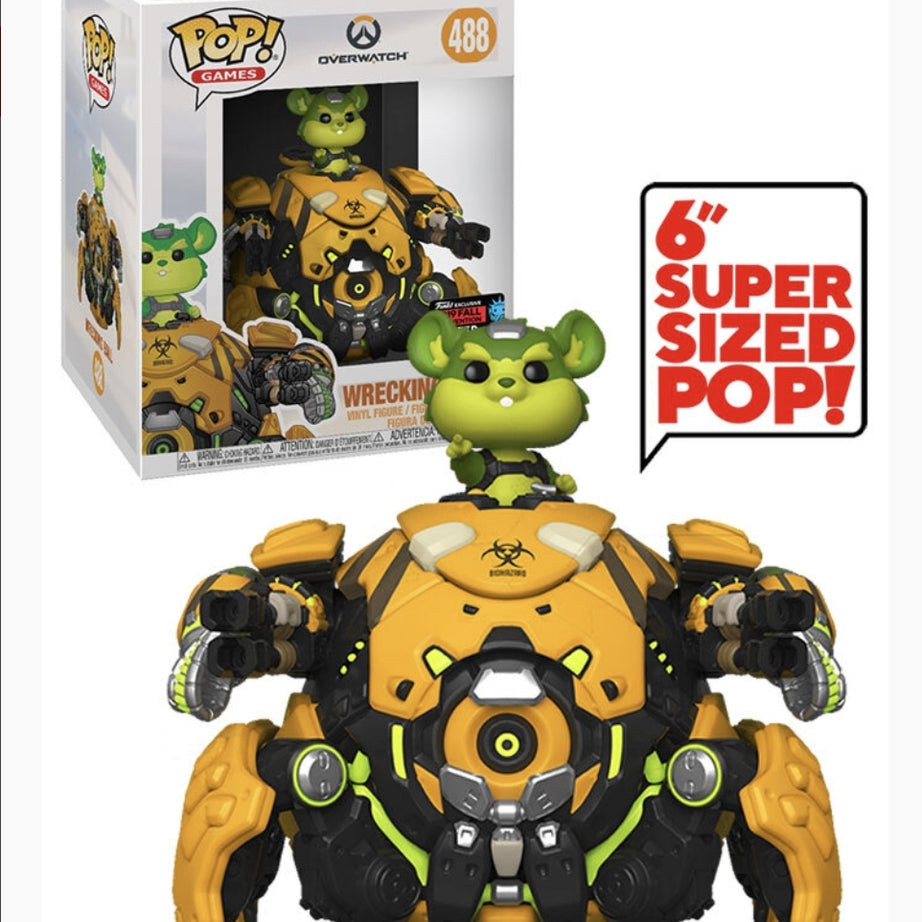 Funko Pop! Games Overwatch Wrecking Ball #488 Funko Fall Convention 2019 Exclusive