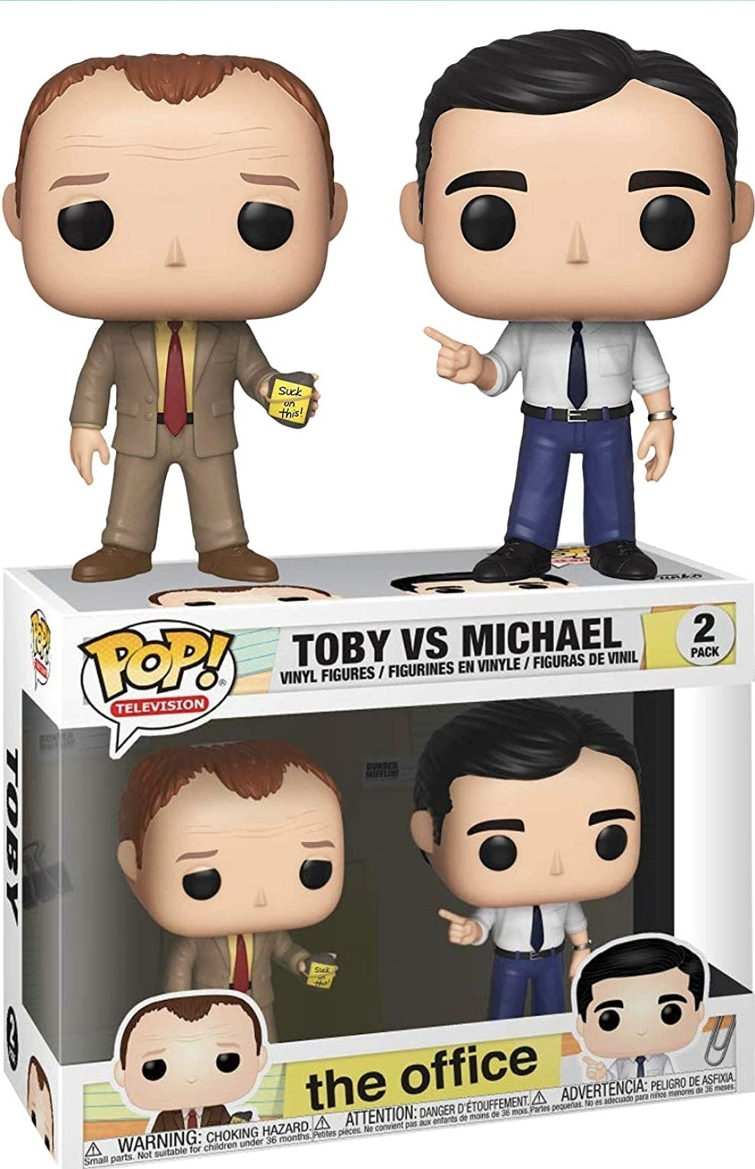 Funko Pop! Television The Office Toby vs Michael 2-Pack