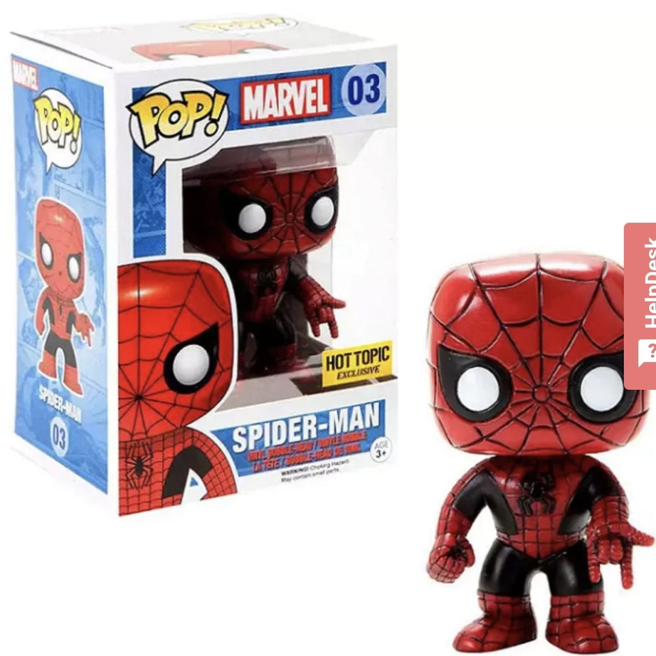 Funko Pop! Marvel Spider-Man #03 Hot Topic Exclusive