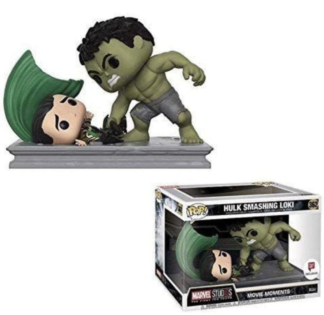 Funko Pop! Marvel Studios Movie Moments  Hulk Smashing Loki #362 Walgreens Exclusive