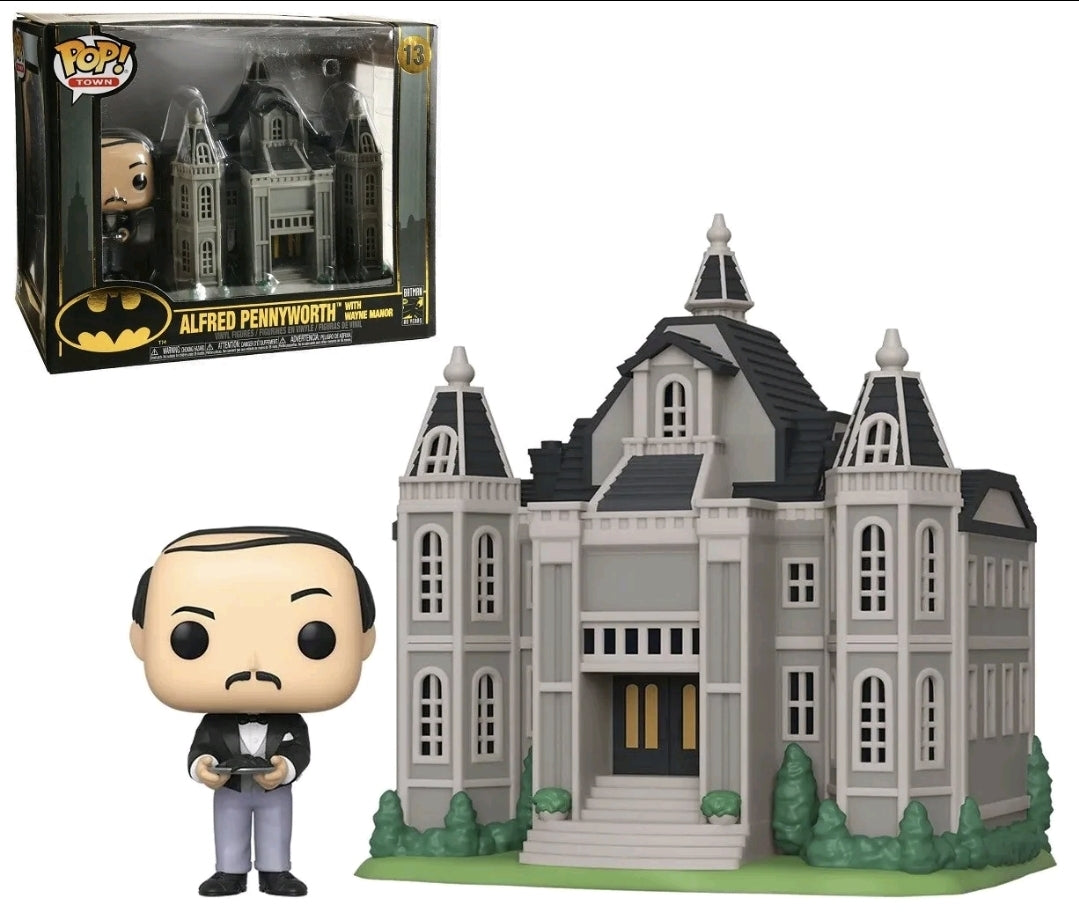 Funko Pop! Town Batman 80 Years Alfred Pennyworth With Wayne Manor #13
