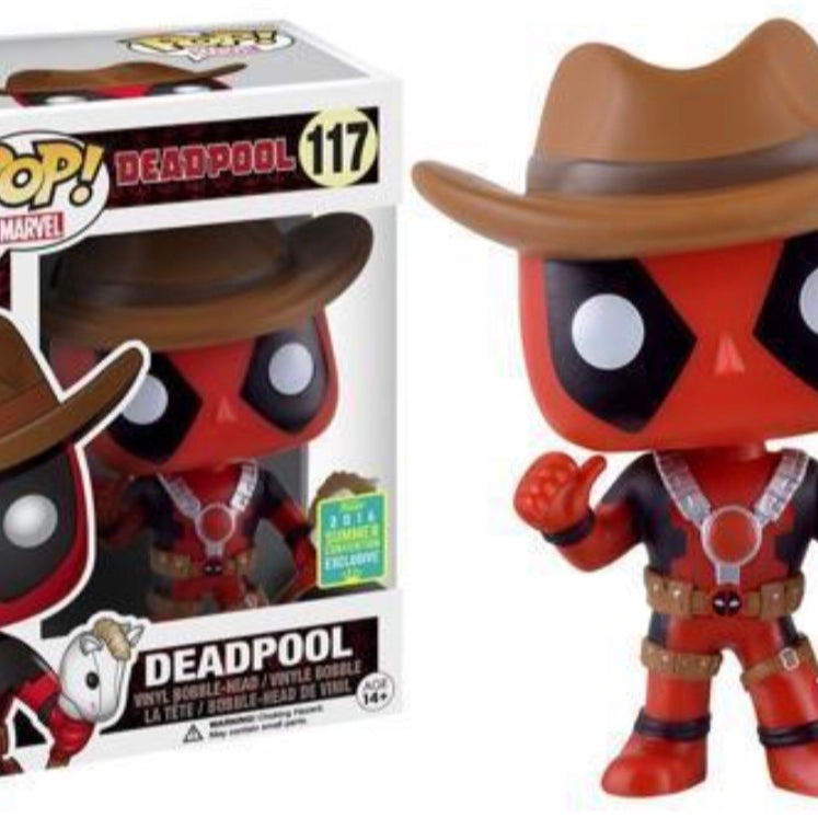 Funko Pop! Marvel Deadpool #117 SDCC 2016 Exclusive Shared Sticker
