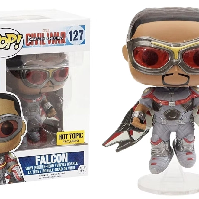 Funko Pop! Marvel Captain America Civil War Falcon #127 Hot Topic Exclusive