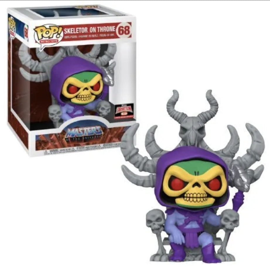 Funko Pop! Retro Toys Masters Of The Universe Skeletor On Throne #68 Targetcon Exclusive